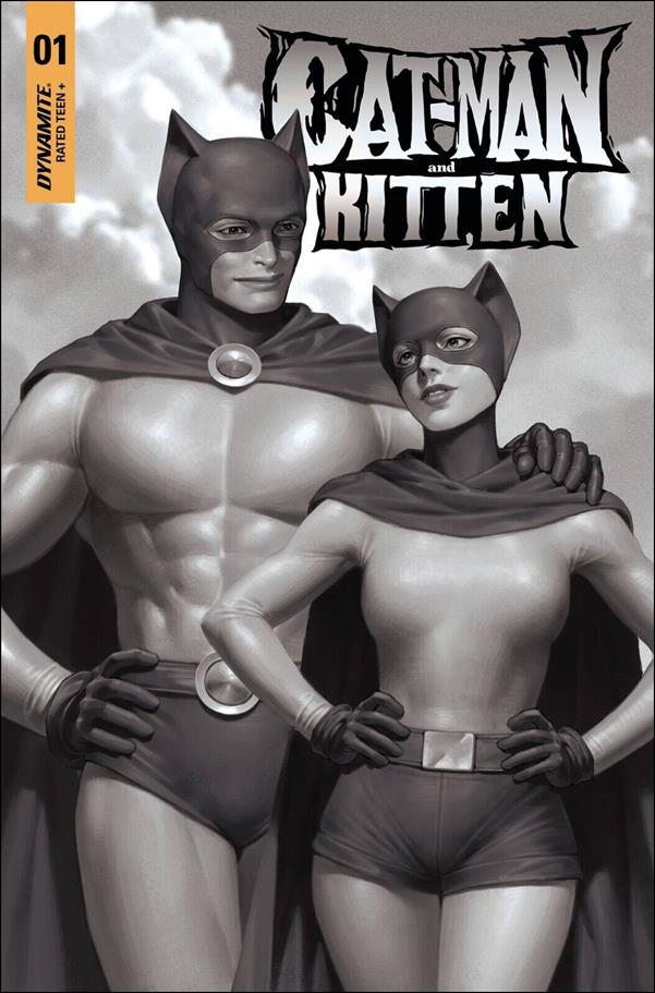 Cat-Man and Kitten issue 1-G Jung-Geun Yoon B&W Cover