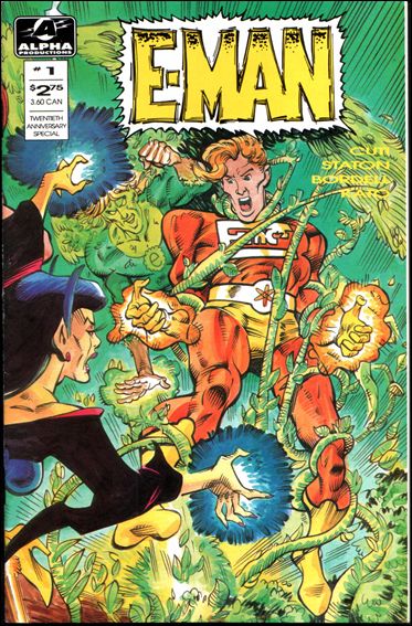 E-Man (1993) issue 1 Wraparound cover