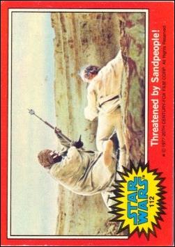 Star Wars: Series 2 (Base Set) card 112 Threatened by Sandpeople!