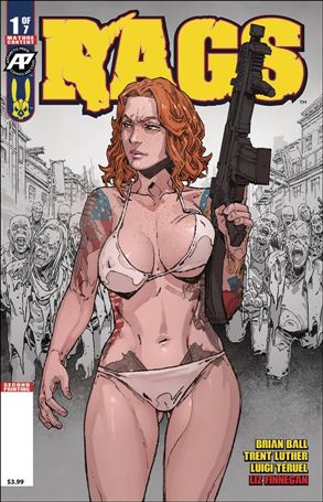 Rags issue 1-C Antarctic Press Second Printing Cover