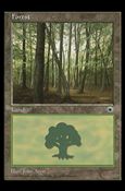 Magic the Gathering: Portal (Base Set) card 200-B Forest