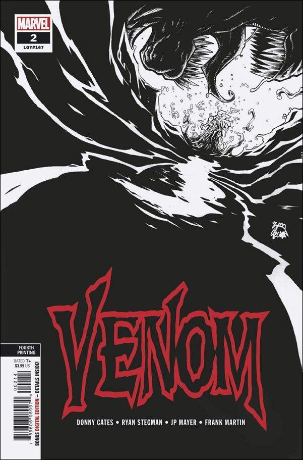 Venom (2018) issue 2-J Ryan Stegman Black and White Cover (4th Printing)