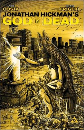 God is Dead issue 36-F Raulo Caceres 1:3 Gilded Cover