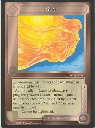 Middle-Earth: The Wizards (Base Set) card 405 Sun