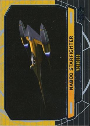 Star Wars Galactic Files (Base Set) card 245 Naboo Starfighter Vehicles