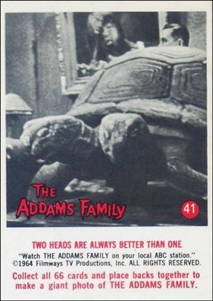 Addams Family (Base Set) card 41 Two Heads Are Always Better Than One.