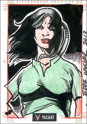 2013 Valiant Comics Preview Trading Card Set (Sketch Card Subset) card EW-07