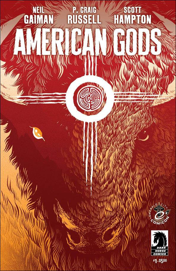American Gods issue 1-E  Becky Cloonan Emerald City Comicon Cover 1/500