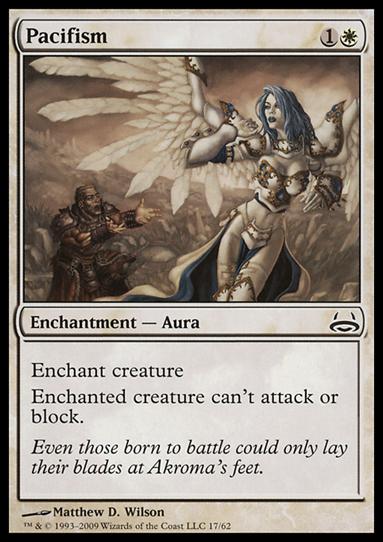 Magic the Gathering: Duel Decks: Divine vs. Demonic (Base Set) card 17 Pacifism