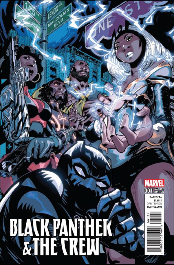 Black Panther and the Crew issue 1-B Damion Scott Cover