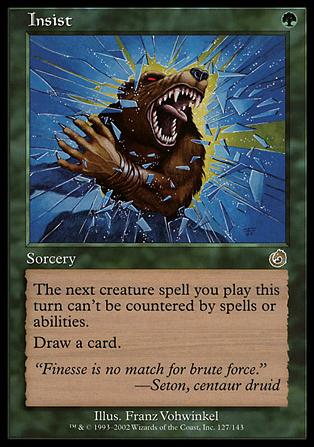 Magic the Gathering: Torment (Base Set) card 127 Insist