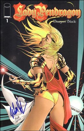 Lady Pendragon (1999) issue 1-J Jae Lee G-i-t-D Cover (Signed by Hawkins) 1/3000