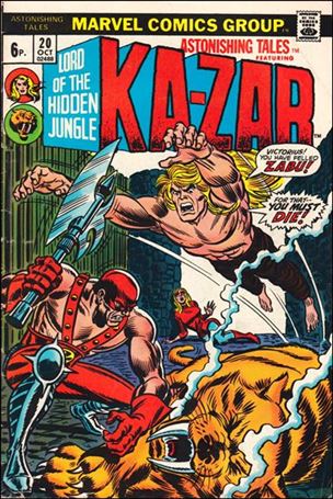 Astonishing Tales (1970) issue 20-B UK Price Cover