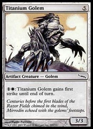 Magic the Gathering: Mirrodin (Base Set) card 263 Titanium Golem