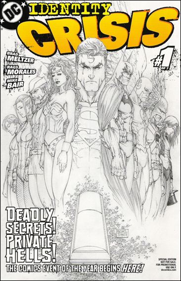 Identity Crisis issue 1-B Michael Turner Diamond RRP Sketch Cover