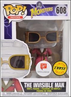POP! Movies figure 608-B The Invisible Man (Clear) Chase Walgreens