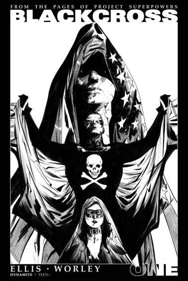 Project Superpowers: Blackcross issue 1-G Jae Lee 1:15 Black & White Cover