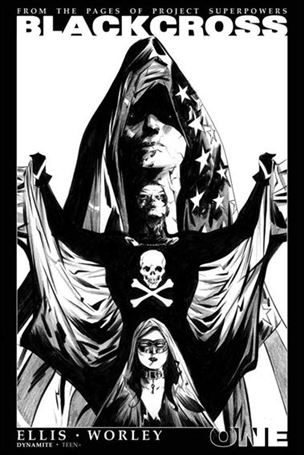 Project Superpowers: Blackcross issue 1-G Jae Lee 1:15 Black & White Cover
