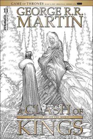 George R. R. Martin's a Clash of Kings (2017) issue 11-C Mike Miller 1:10 Black & White Cover