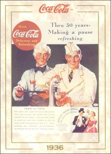 Coca-Cola Collection Series 1 (Base Set) card 36 50th Anniversary 1886 - 1936