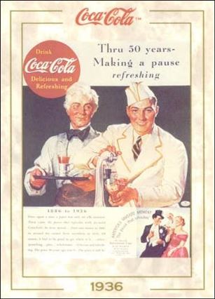 Coca-Cola Collection Series 1 (Base Set) card 36 50th Anniversary 1886 - 1936