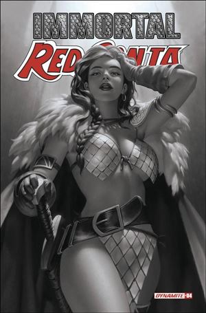 Immortal Red Sonja issue 4-H Jung-Geun Yoon 1:7 Black & White Cover