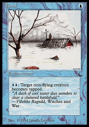 Magic the Gathering: The Dark (Base Set) card 27 Flood