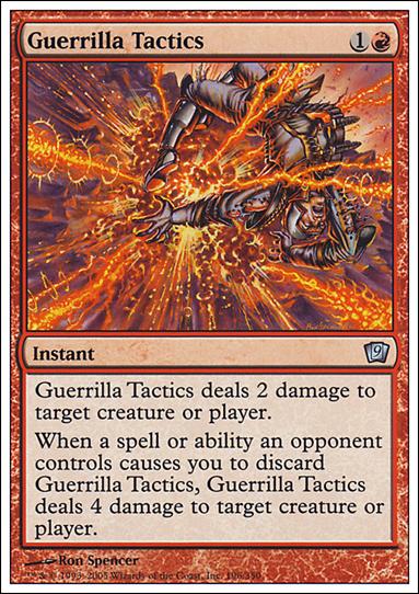 Magic the Gathering: 9th Edition (Base Set) card 196 Guerrilla Tactics