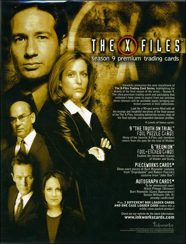 X-Files: Season 9 card 7 Dealer Sell Sheet