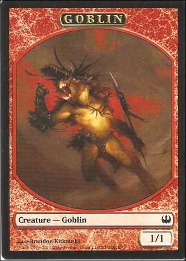 Magic the Gathering: Duel Decks: Knights vs. Dragons (Token Subset) card T1 Goblin