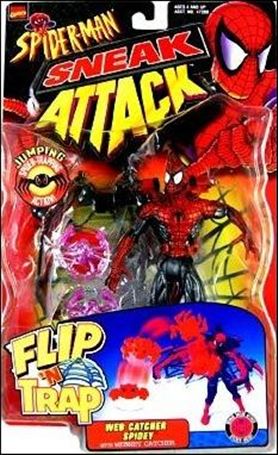Spider-Man: Sneak Attack (Flip 'n Trap) figure 5-B Web Catcher Spider-Man (Red and Black Costume)