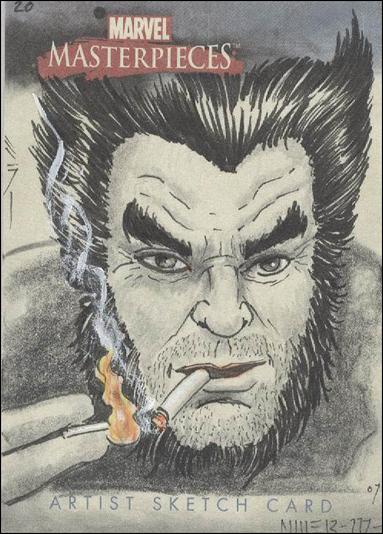2007 Marvel Masterpieces (Sketch Card Subset) card SM Steven Miller 1/100