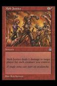 Magic the Gathering: Stronghold (Base Set) card 90 Mob Justice