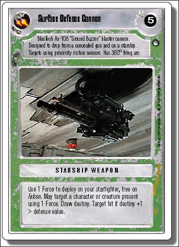 Star Wars: Hoth Revised (Base Set) card 160 Surface Defense Cannon