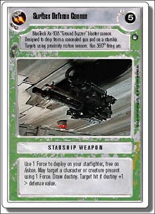 Star Wars: Hoth Revised (Base Set) card 160 Surface Defense Cannon