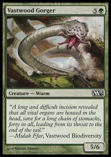 Magic the Gathering: 2013 Core Set (Base Set) card 196 Vastwood Gorger