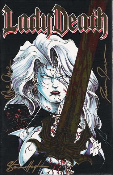 Lady Death (1994) issue 1-B Signed Commemorative Edition 1/5000