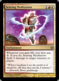 Magic the Gathering: Duel Decks: Ajani vs. Nicol Bolas card 27 Searing Meditation