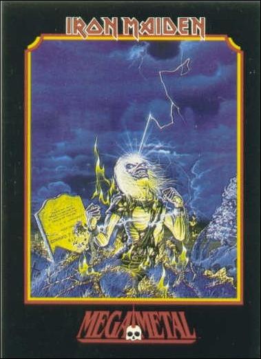 Mega Metal (Base Set) card 43 "Live After Death" Album Cover