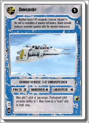 Star Wars: Hoth Revised (Base Set) card 150 Snowspeeder