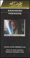 Star Wars: Enhanced Premiere card 1-G Sealed "Obi-Wan with Lightsaber" Box