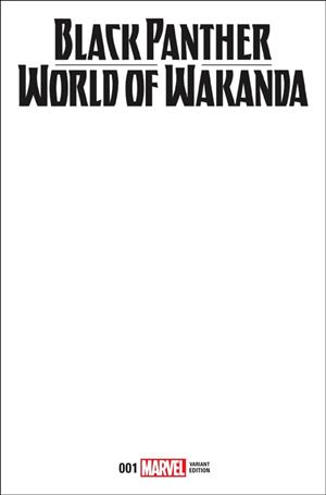 Black Panther: World of Wakanda issue 1-D Blank/Sketch Cover