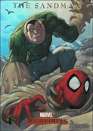 2007 Marvel Masterpieces (Spider-Man Parallel Foil Subset) card S8 The Sandman