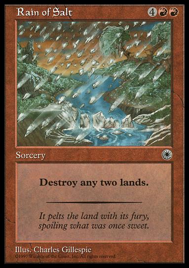 Magic the Gathering: Portal (Base Set) card 147 Rain of Salt
