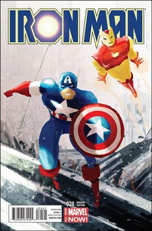 Iron Man (2013) issue 24-B Pascal Campion 1:20 Captain America Cover