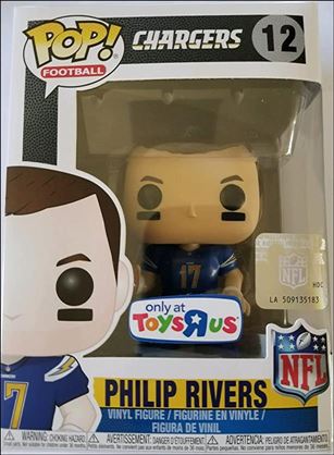 Pop! Football (NFL) figure 12-B Philip Rivers (Toys R Us Exclusive)