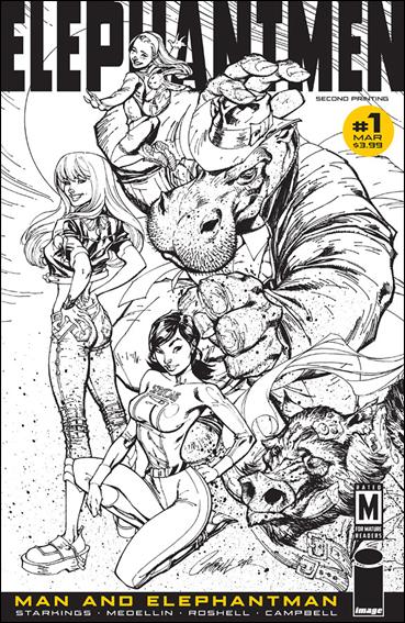 Elephantmen: Man and Elephantman issue 1-F J. Scott Campbell Cover (2nd Printing)