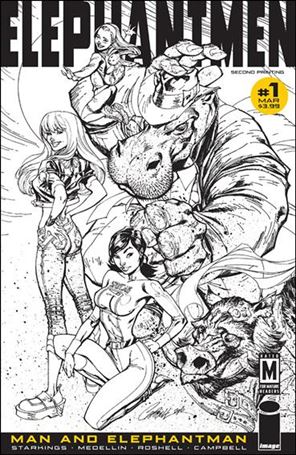 Elephantmen: Man and Elephantman issue 1-F J. Scott Campbell Cover (2nd Printing)