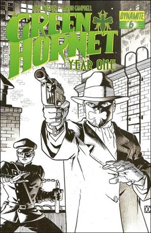 Green Hornet: Year One issue 6-C Matt Wagner Black, White and Green Cover