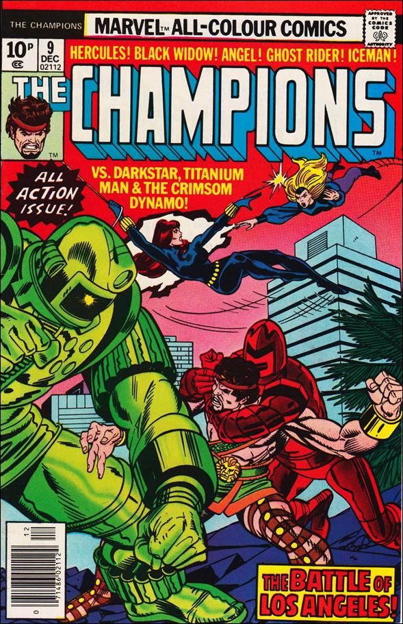 Champions (1975) issue 9-B UK Price Cover